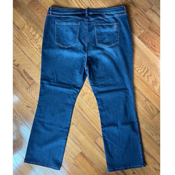 Laurie Felt Silky Baby Bell Bootcut Jeans Vital Stretch Technology Dark Wash 3X - Picture 5 of 15
